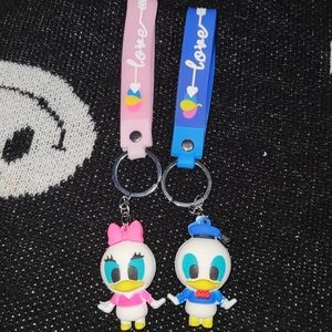 Donald and Daisy's Keychains